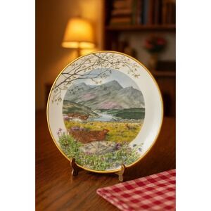 Franklin Porcelain September on the Moors Plate by Peter Barrett 9"